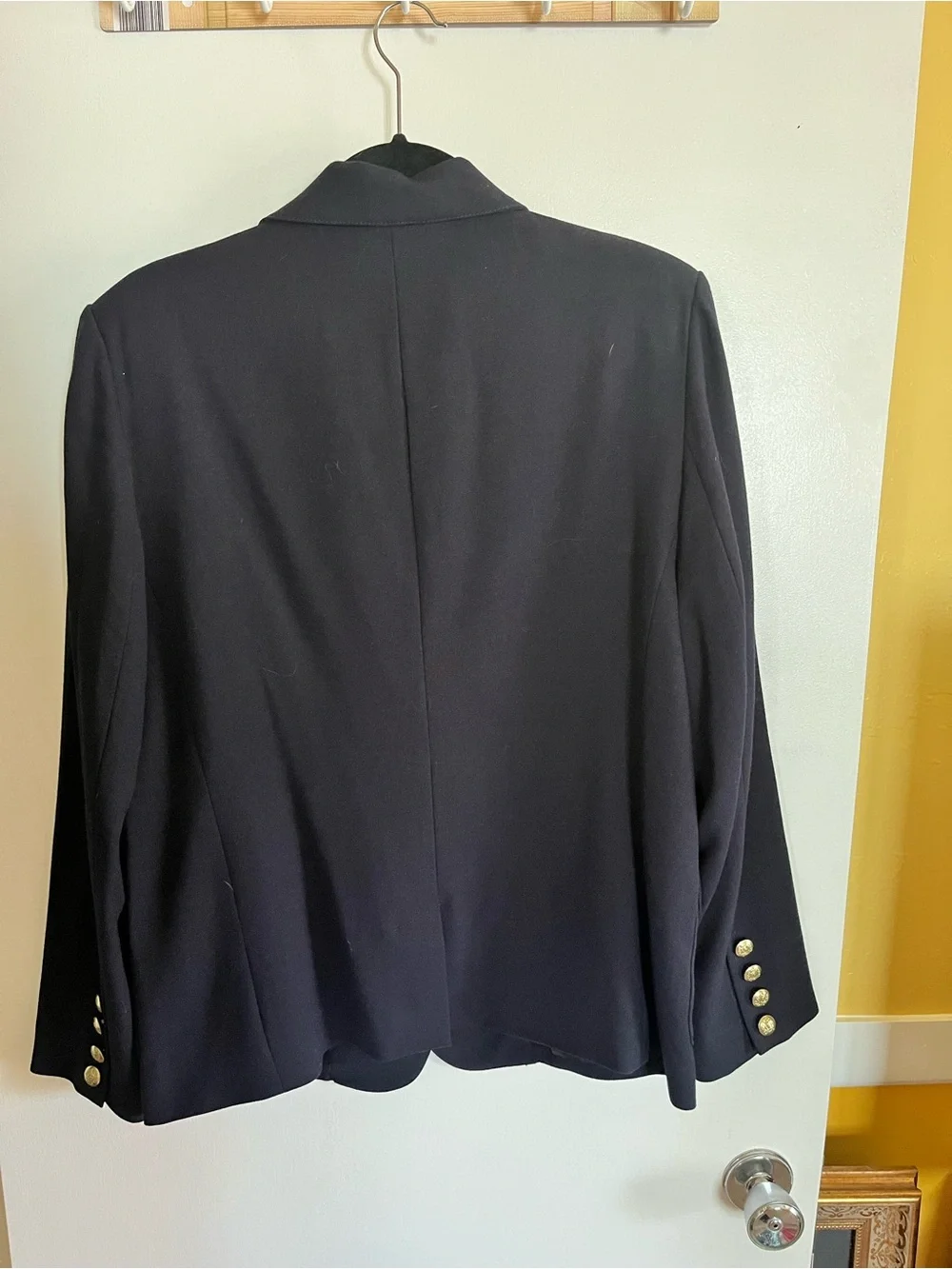 Daily Sports Navy Blazer with Gold Crest - Picture 6 of 7